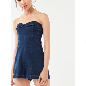 BDG Strapless Pinup Romper